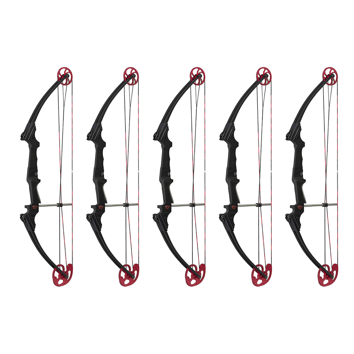 Genesis Archery Compound Bow Adjustable Sizing for Left Handed, Black (5 Pack)