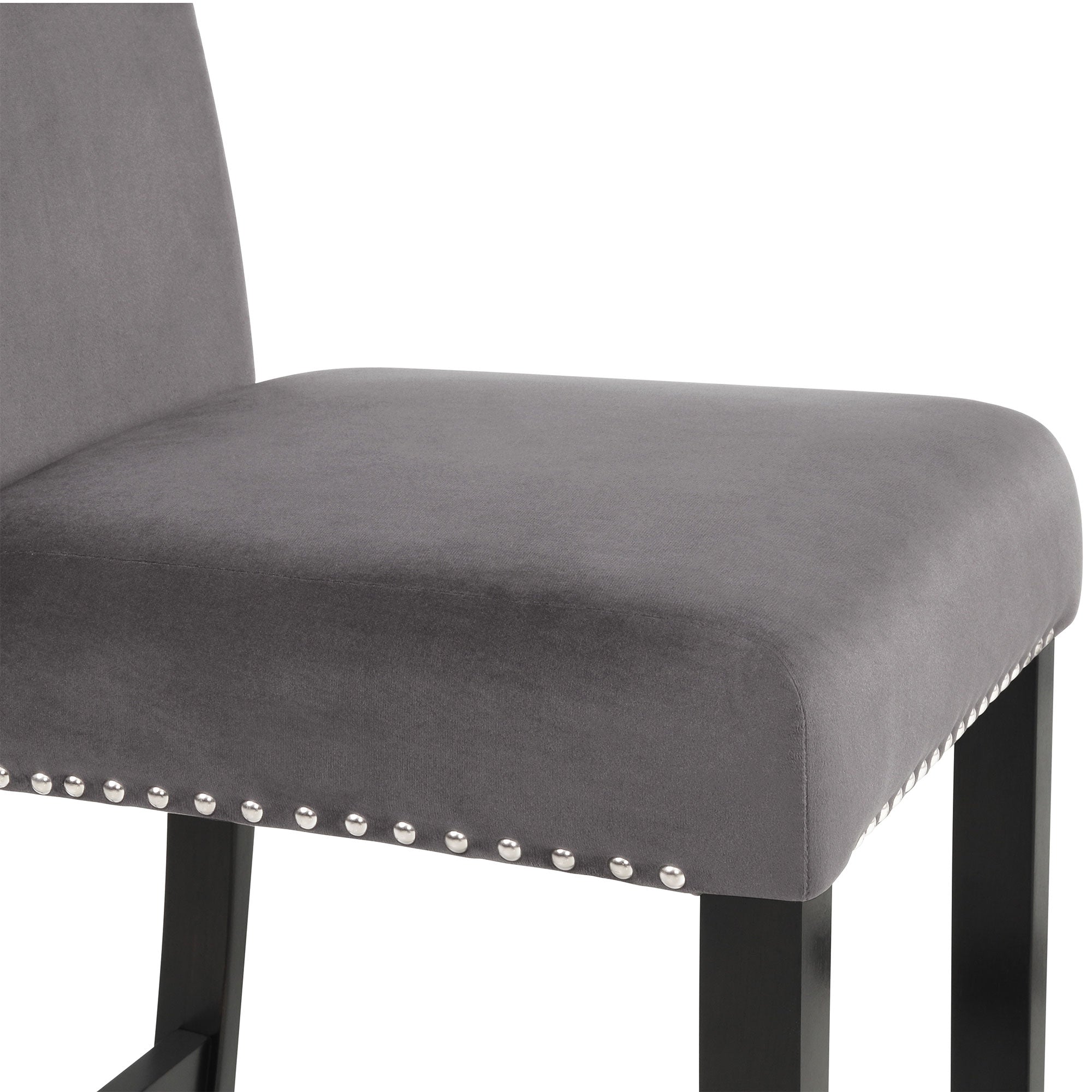 New Classic Furniture Celeste 42" Faux Marble Round Table, & 4 Chair Set, Gray - VMInnovations