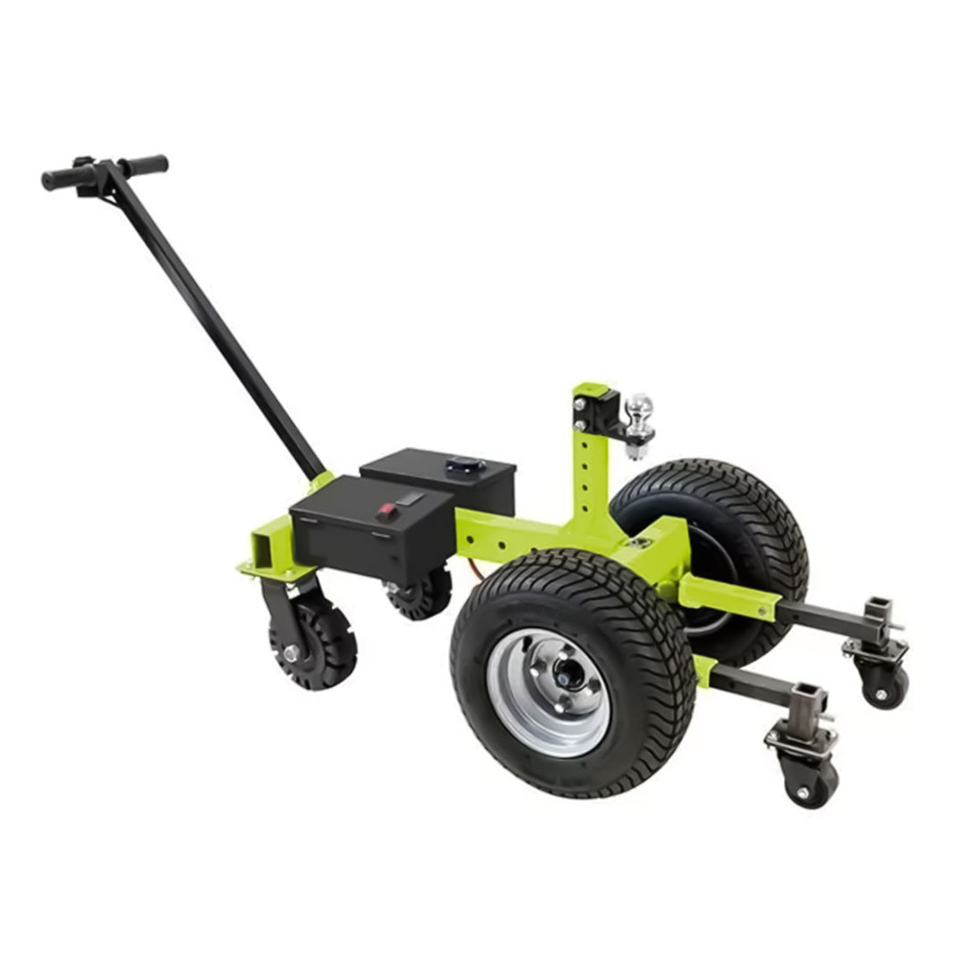 Tow Tuff 7500 Pound Capacity Electric Trailer Dolly with Pnuematic Tires, Green - VMInnovations