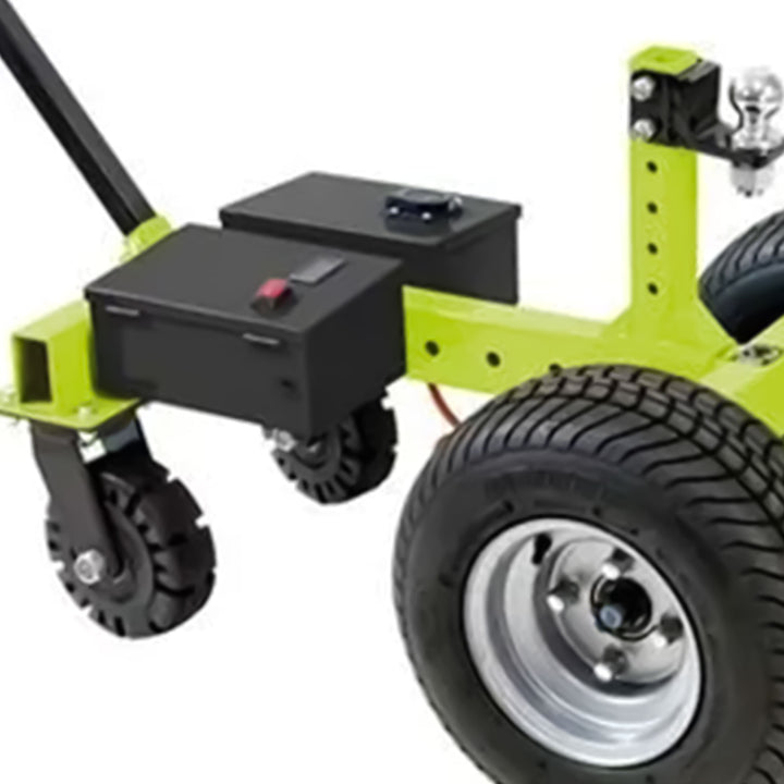 Tow Tuff 7500 Pound Capacity Electric Trailer Dolly with Pnuematic Tires, Green - VMInnovations