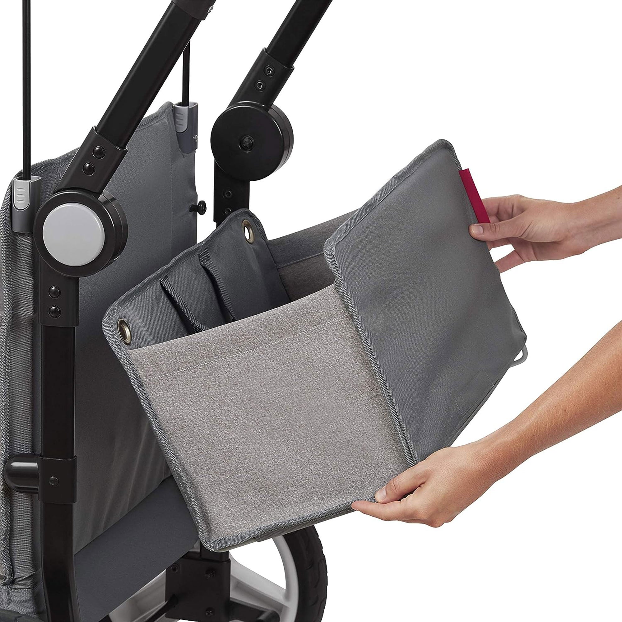 Radio Flyer Collapsible Stroll N Wagon with Storage Bag, Light Gray (Open Box) - VMInnovations