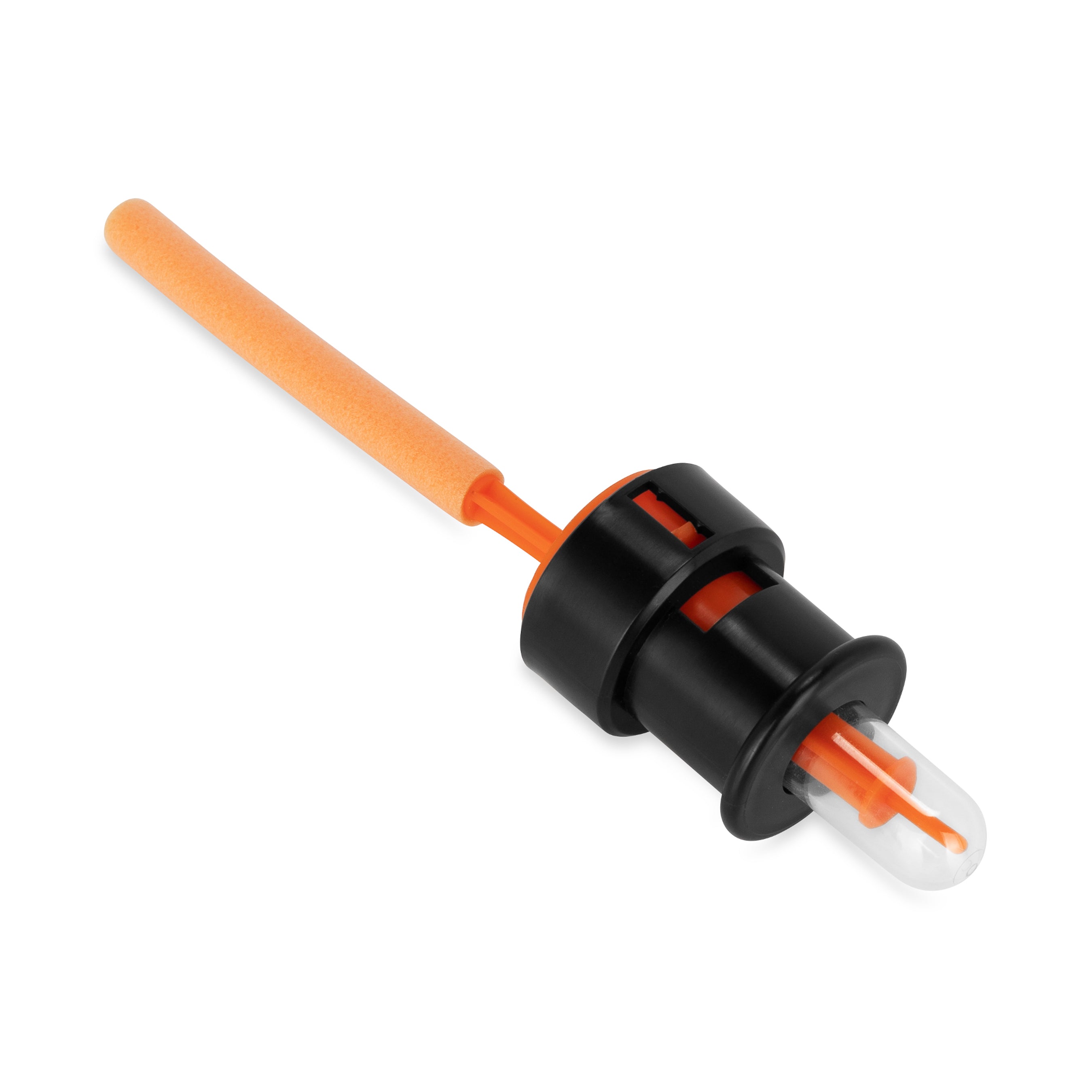 Camco Rhino Easy to Install 1.5 Inch Diameter RV Tote Tank Gauge, Black/Orange