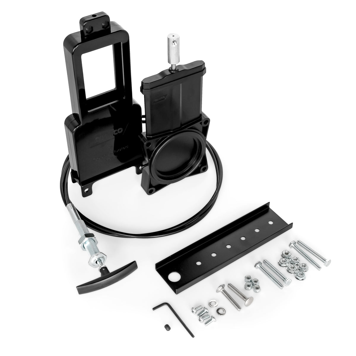 Camco 3" RV Waste Valve w/72" Cable Extension Kit, Sidewall/Compartment Mount