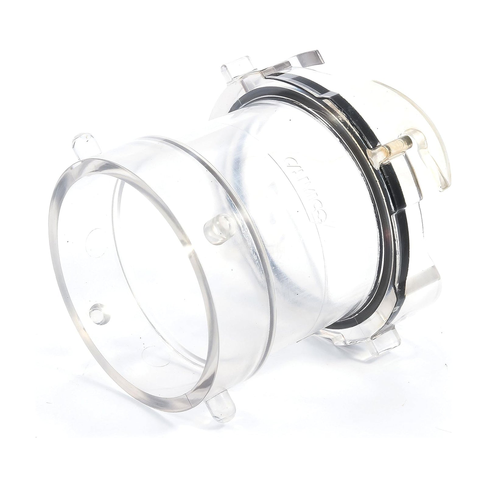 Camco 3.5" Non-Restrictive RV Sewer Hose Outlet Extender, Clear Plastic Adapter - VMInnovations