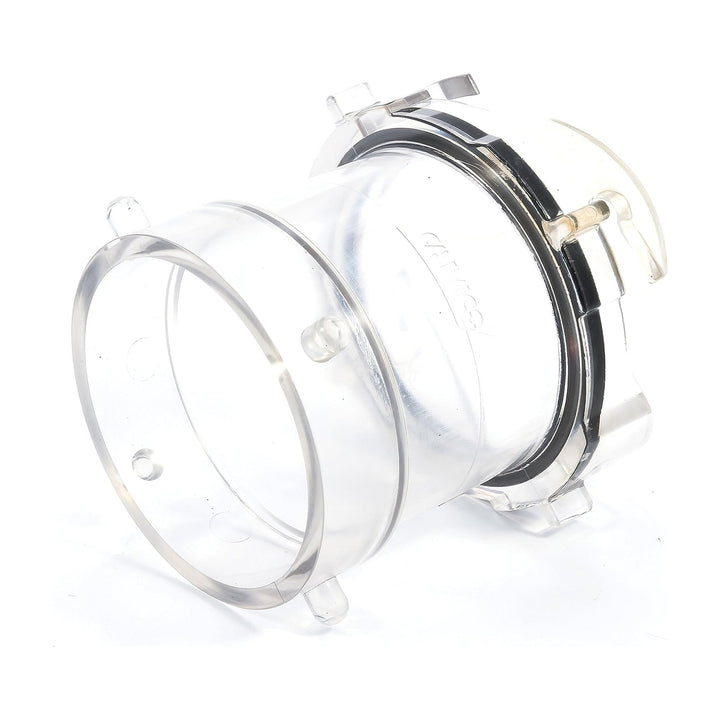 Camco 3.5" Non-Restrictive RV Sewer Hose Outlet Extender, Clear Plastic Adapter - VMInnovations