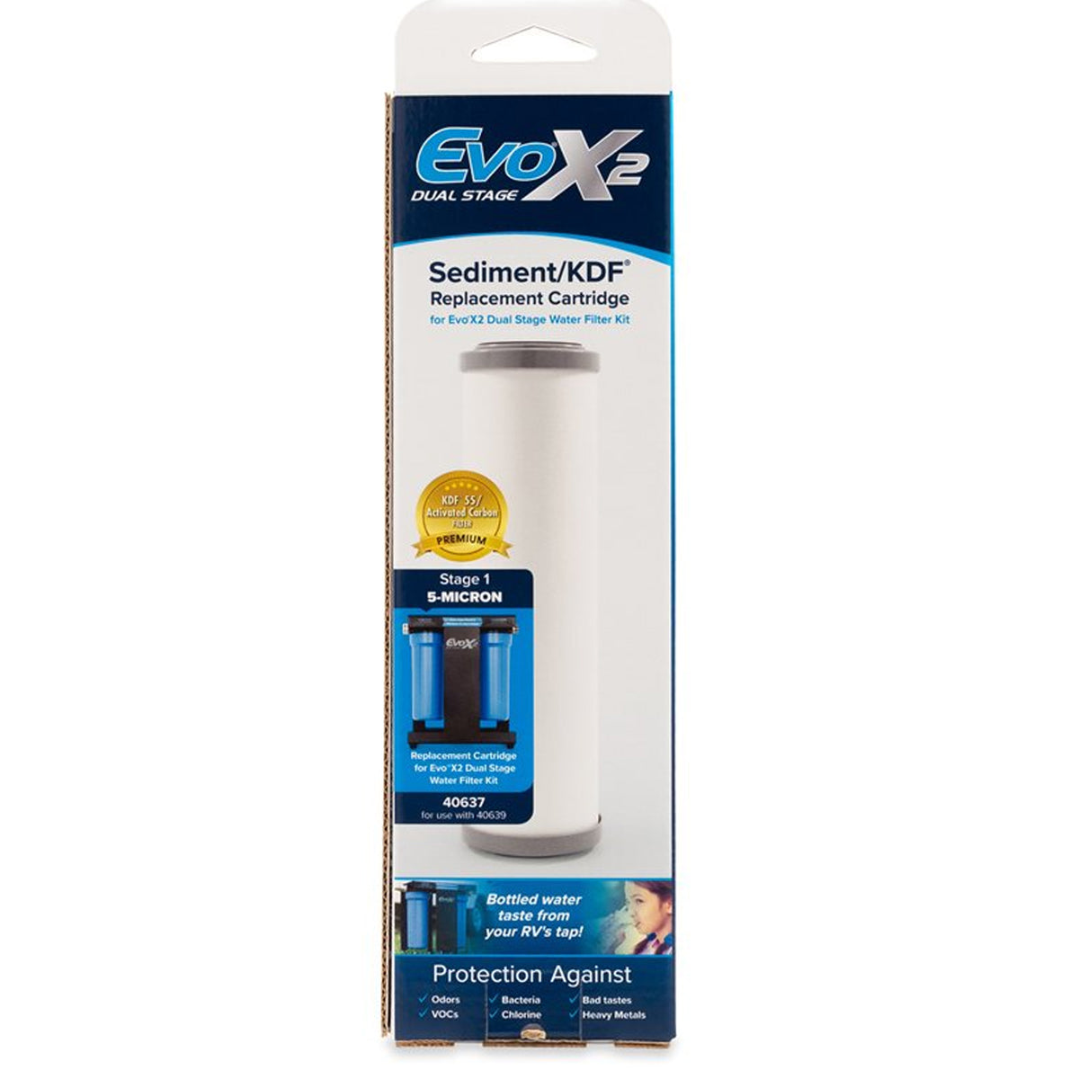 Camco 3 Pack EVO X2 5 Micron Replacement Filter for Dual Stage RV Water Filter - VMInnovations