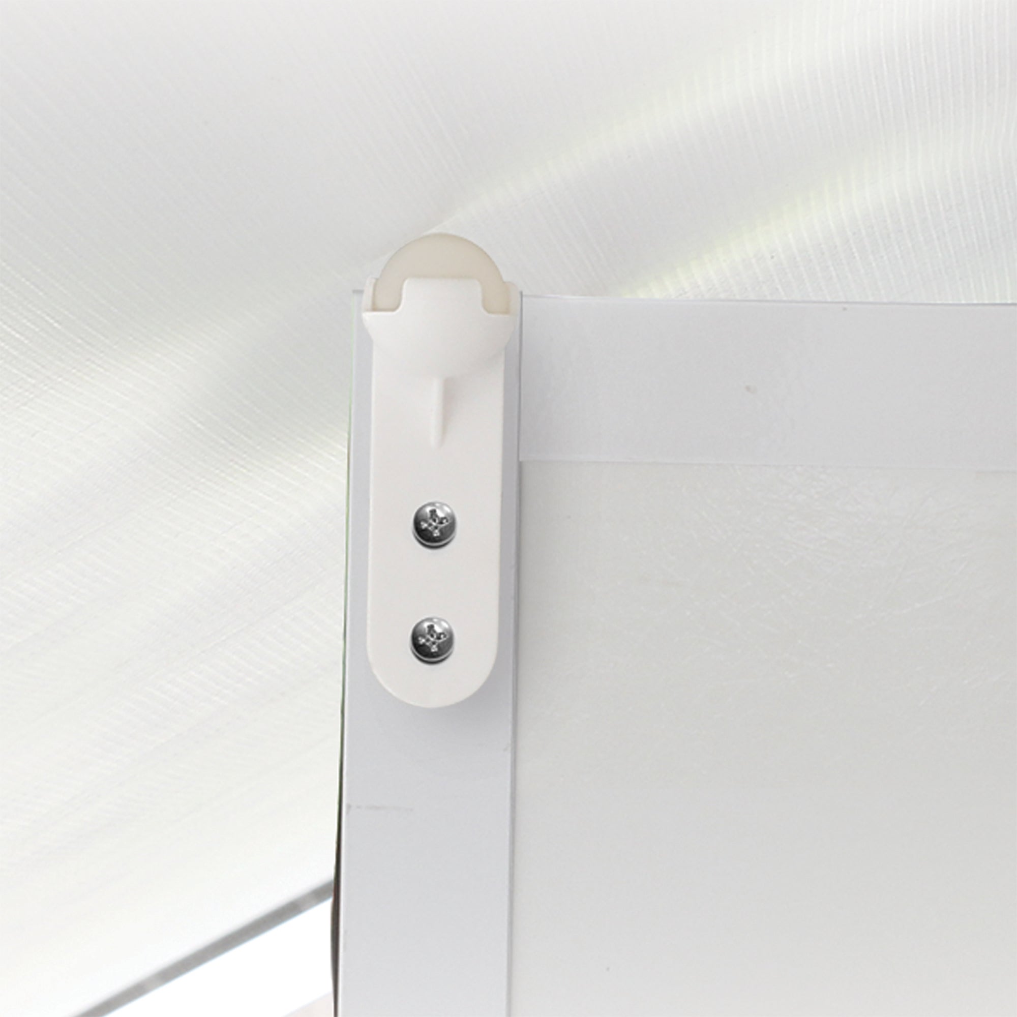 Camco Awning Door Roller Ball with Screen Door Slider & Mounting Hardware, White - VMInnovations