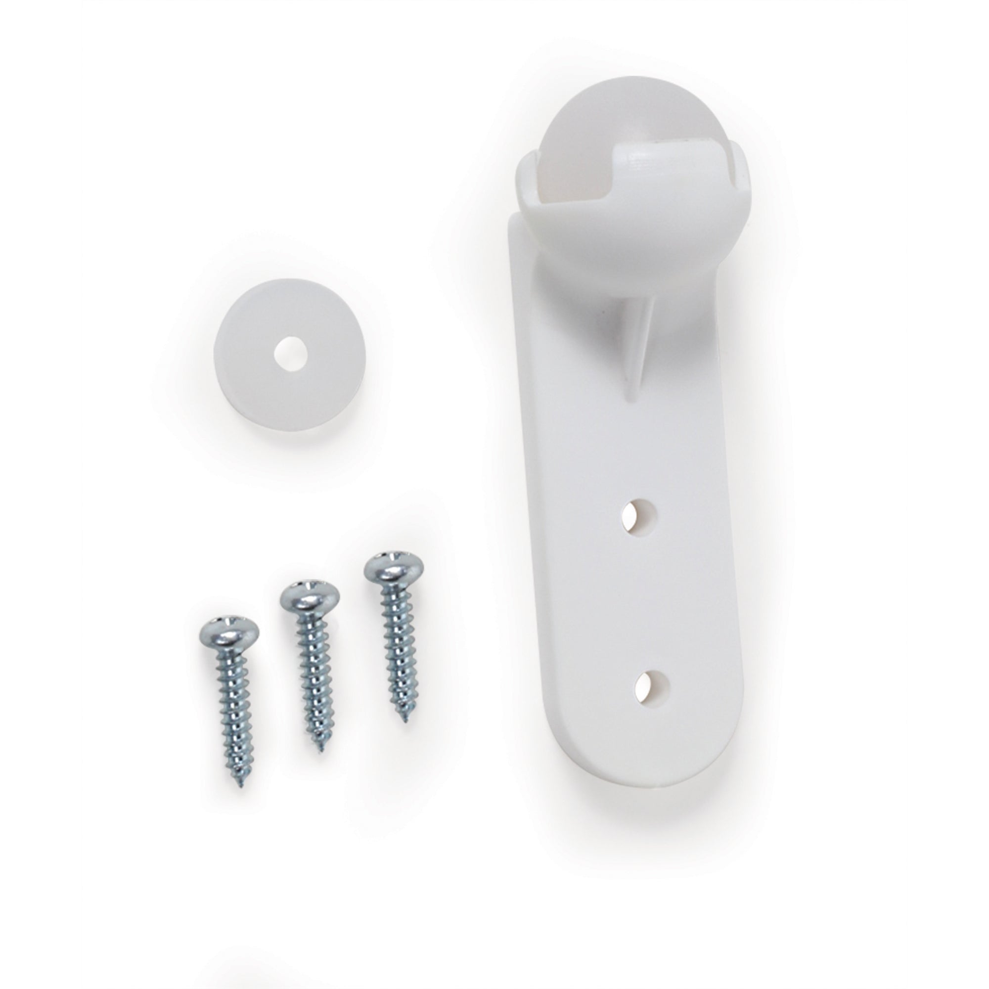 Camco Awning Door Roller Ball with Screen Door Slider & Mounting Hardware, White - VMInnovations