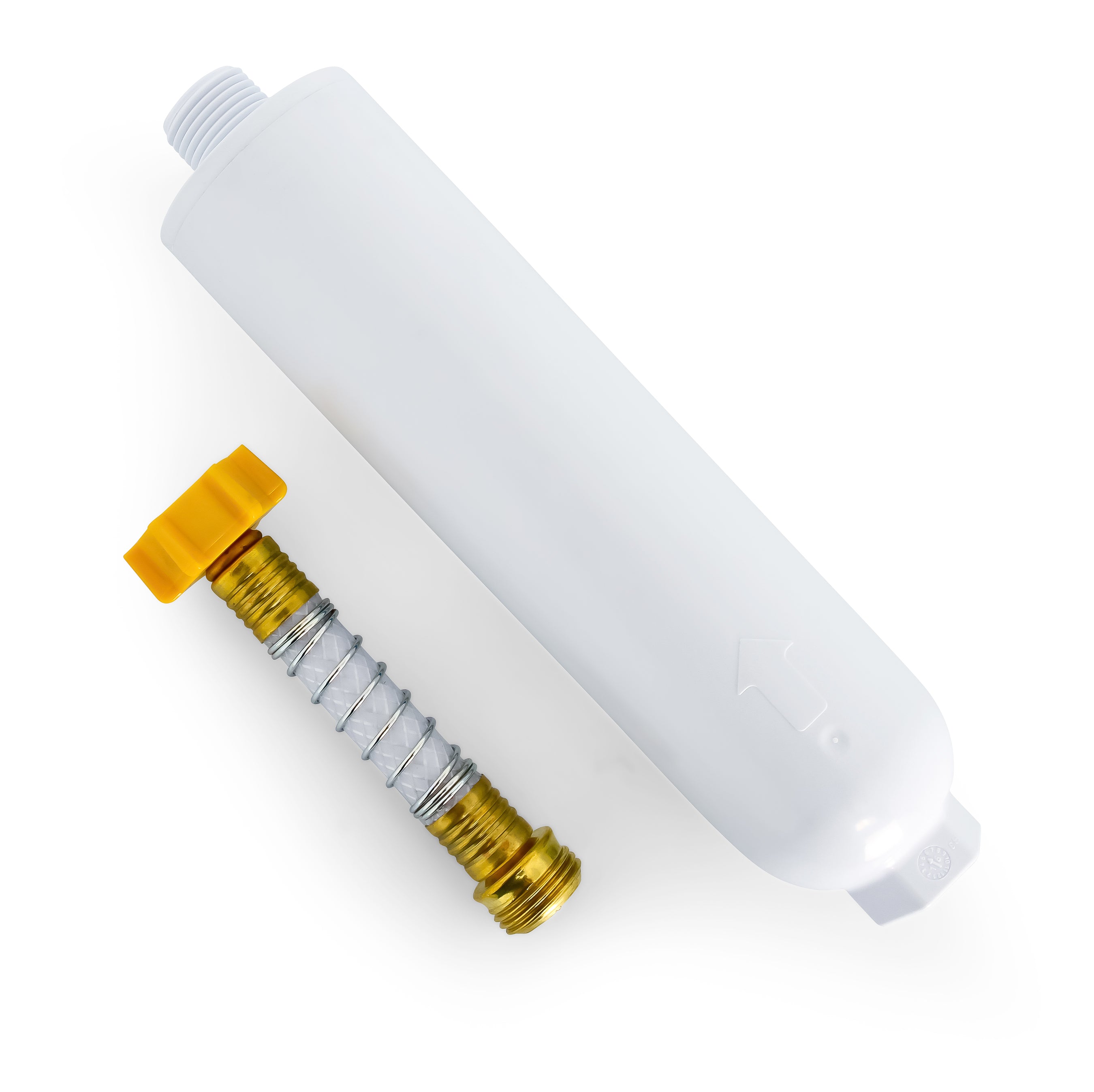 Camco Hydro Life Hydroponics C85 Inline Water Filter w/ Flexible Hose Protector