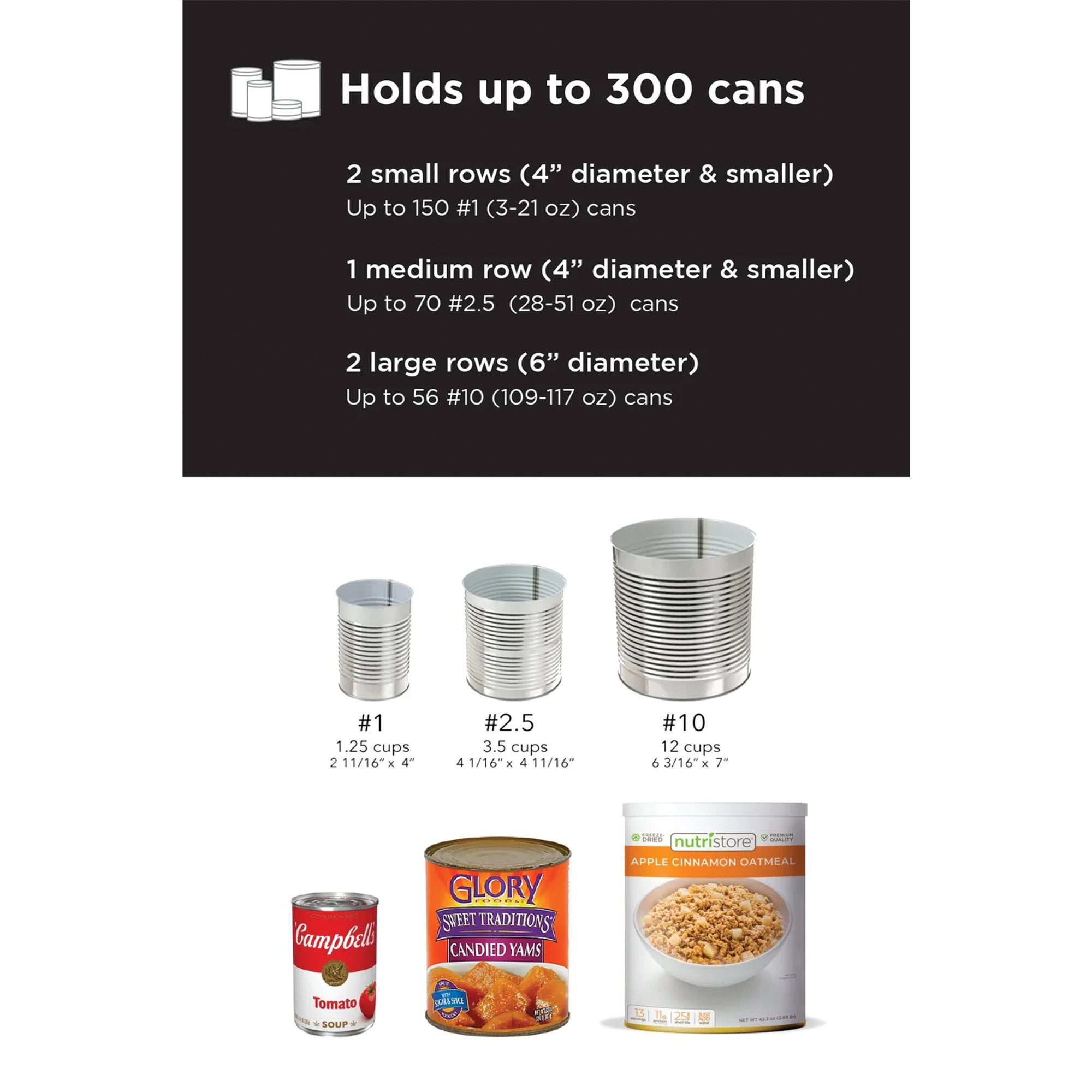 Shelf Reliance Maximizer Variety Can Rotation Organizer Holds Up To 300 Cans - VMInnovations