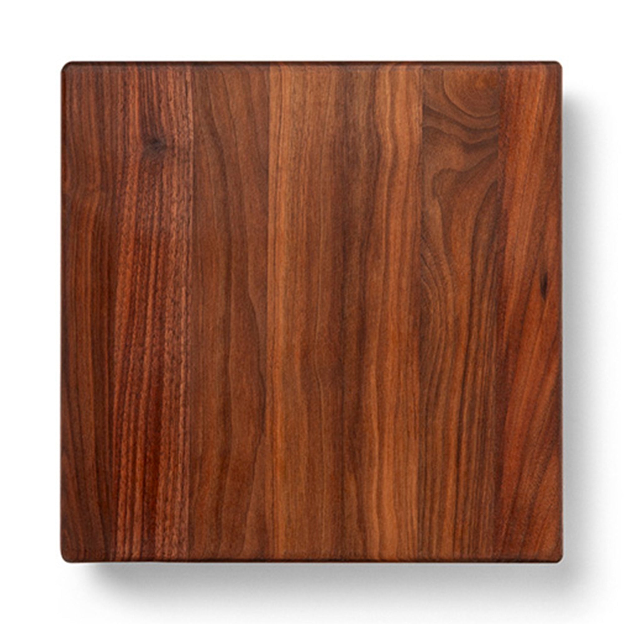 John Boos Small Walnut Wood Edge Grain Cutting Board, 12"x12"x1.5" (Open Box) - VMInnovations