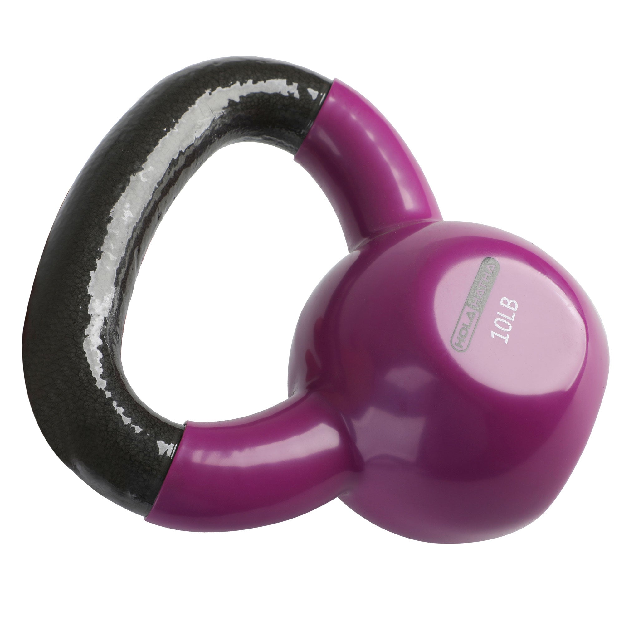 HolaHatha 10lb Solid Cast Iron Kettlebell for Home Strength Training (Open Box) - VMInnovations