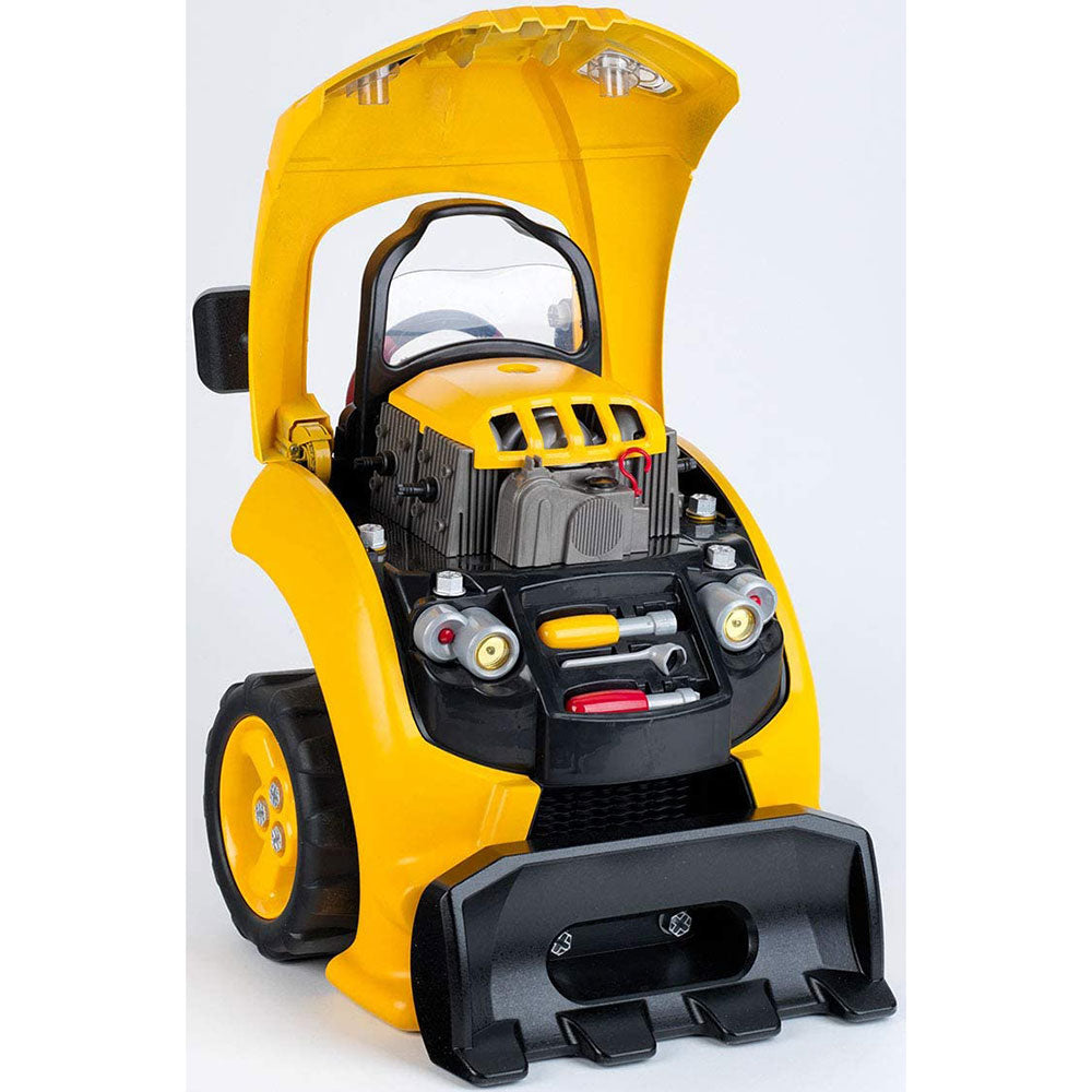 Theo Klein Caterpillar Toy Tool Workbench and Caterpillar Truck Engine Play Set