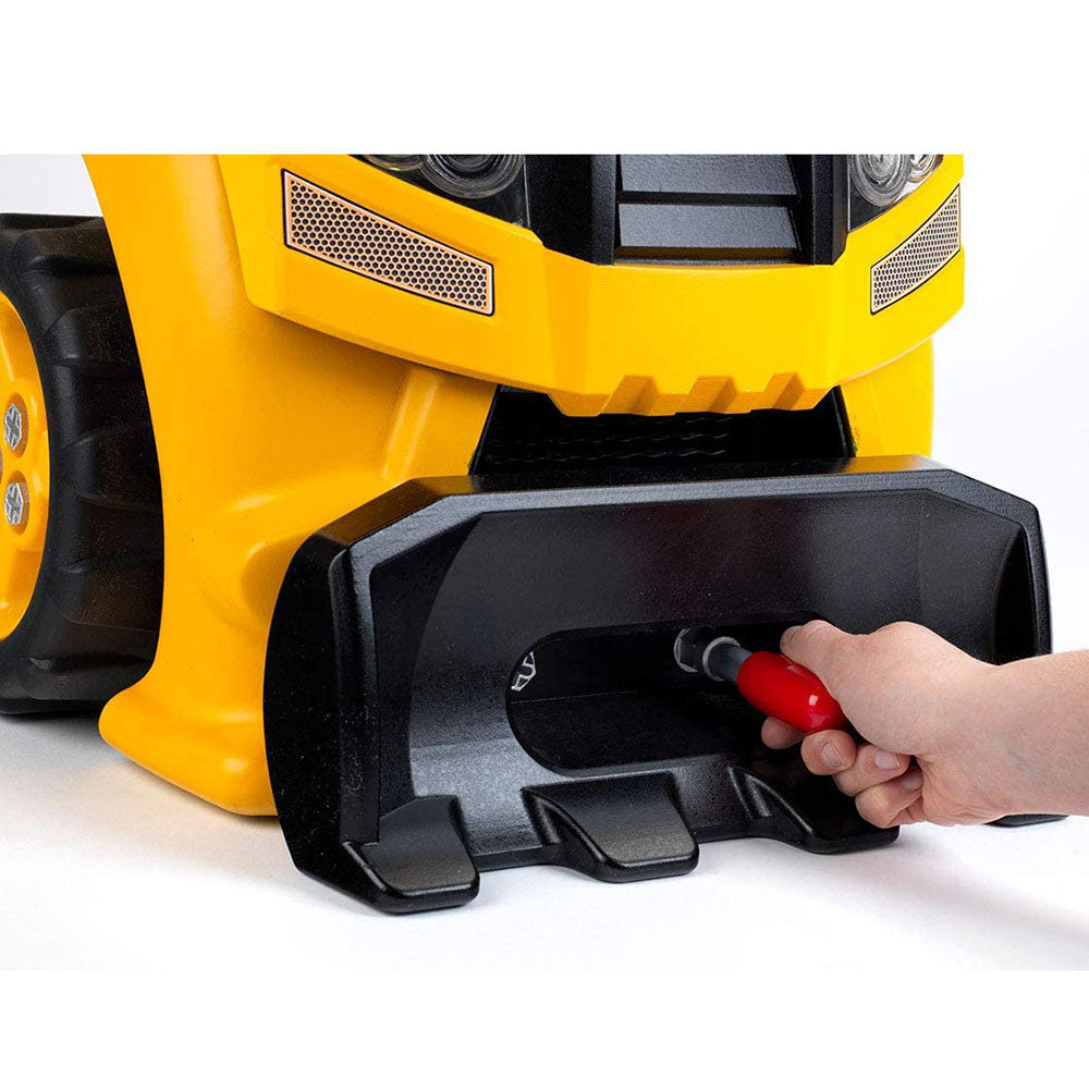 Theo Klein Caterpillar Toy Tool Workbench and Caterpillar Truck Engine Play Set