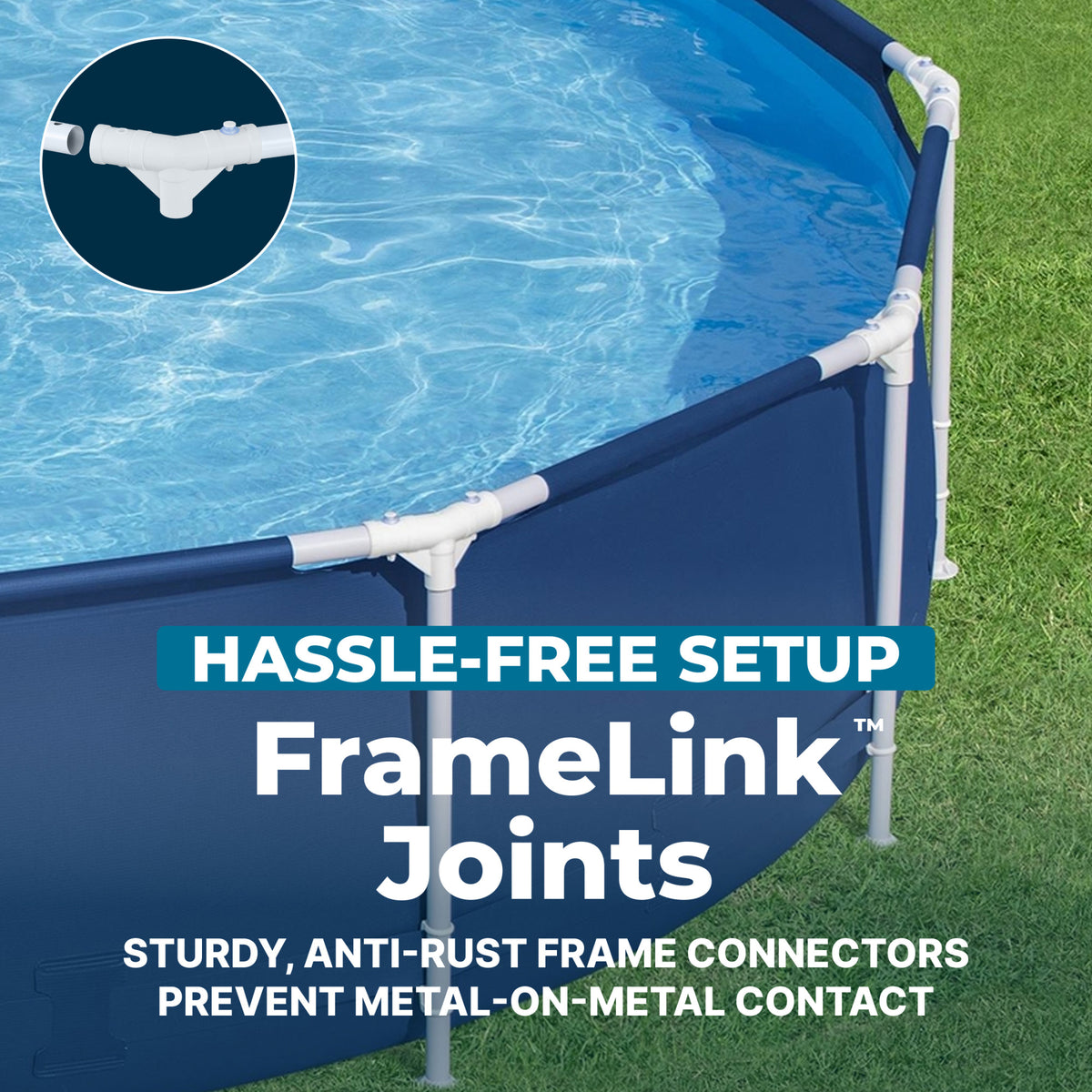 Bestway Steel Pro 12' x 30" Round Above Ground Pool Set with DuraPlus Liner