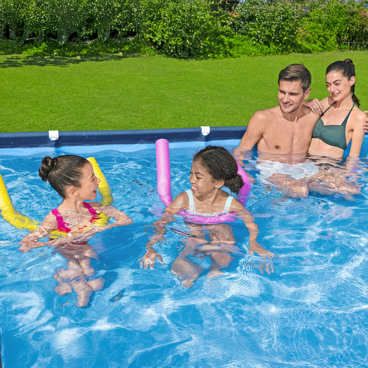 Bestway Steel Pro 13 Foot x 32 Inch Rectangular Swimming Pool, Blue (For Parts) - VMInnovations