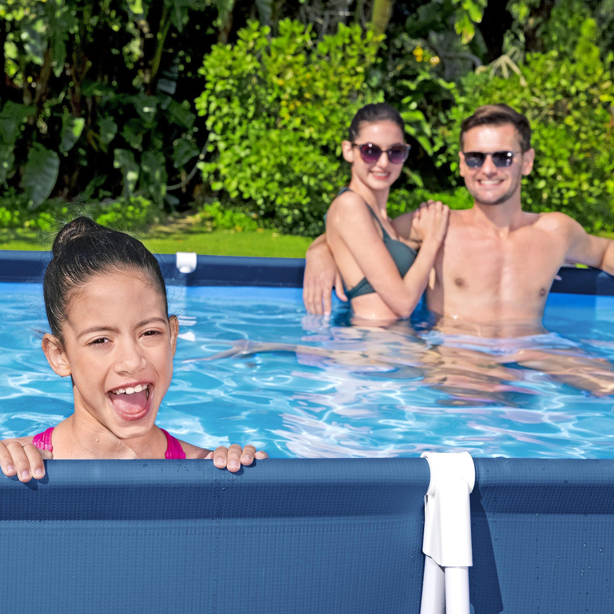 Bestway Steel Pro 13ft x 32 Inch Above Ground Swimming Pool, Blue (Used)