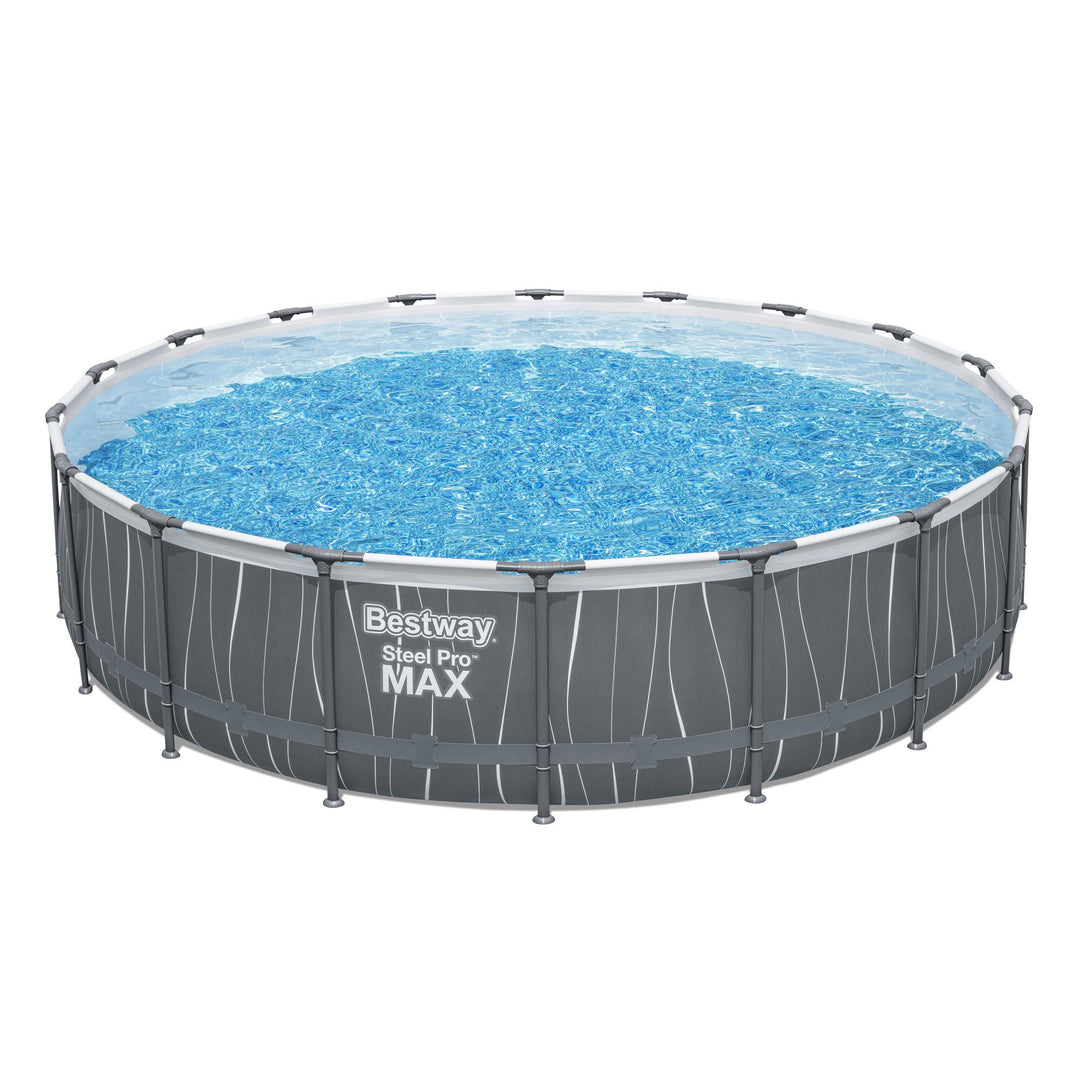 Bestway Steel Pro MAX 18' x 48" Round Pool Set w/LED Light & Remote (For Parts) - VMInnovations
