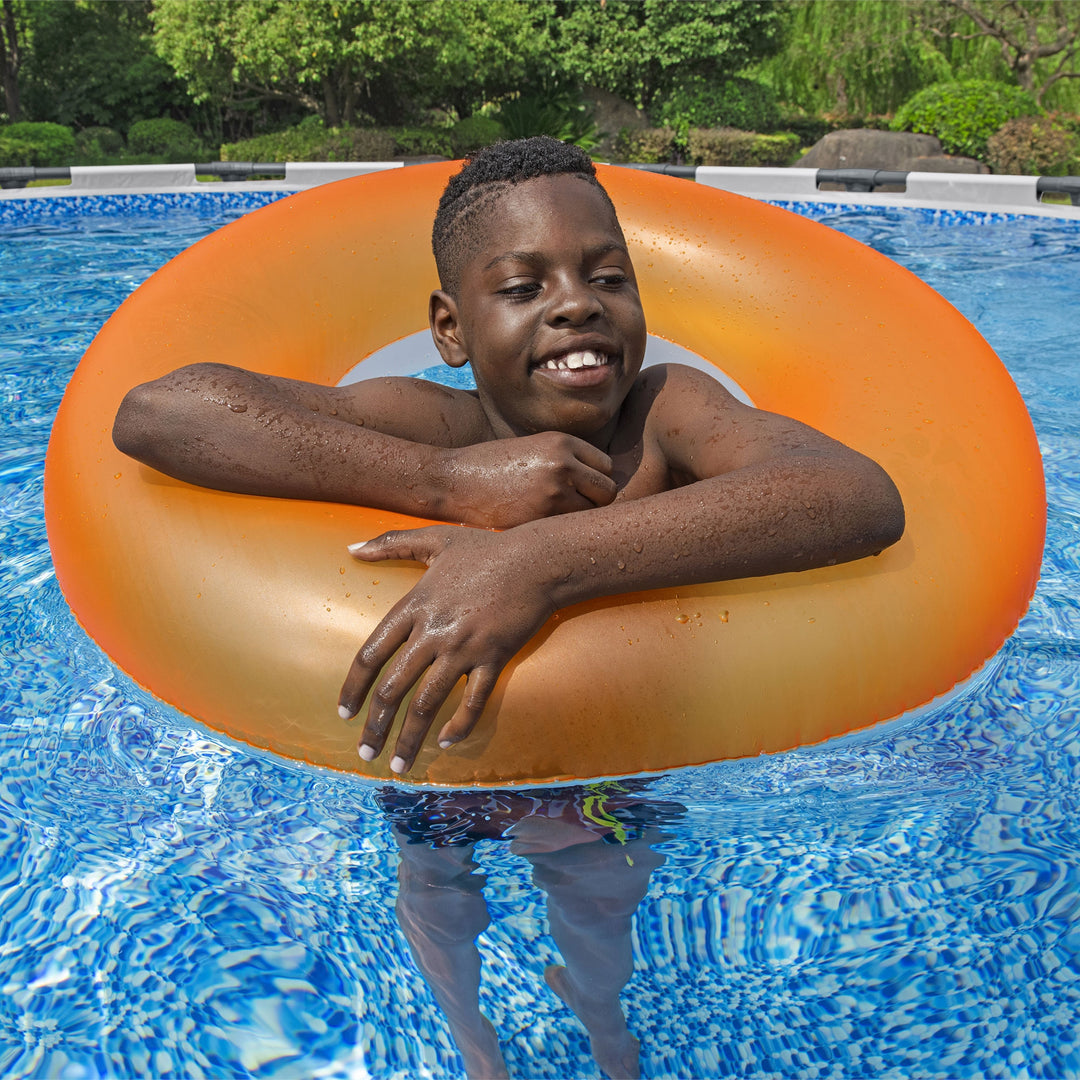 Bestway Steel Pro MAX 20 Foot by 52 Inch Above Ground Swimming Pool Set, Gray - VMInnovations