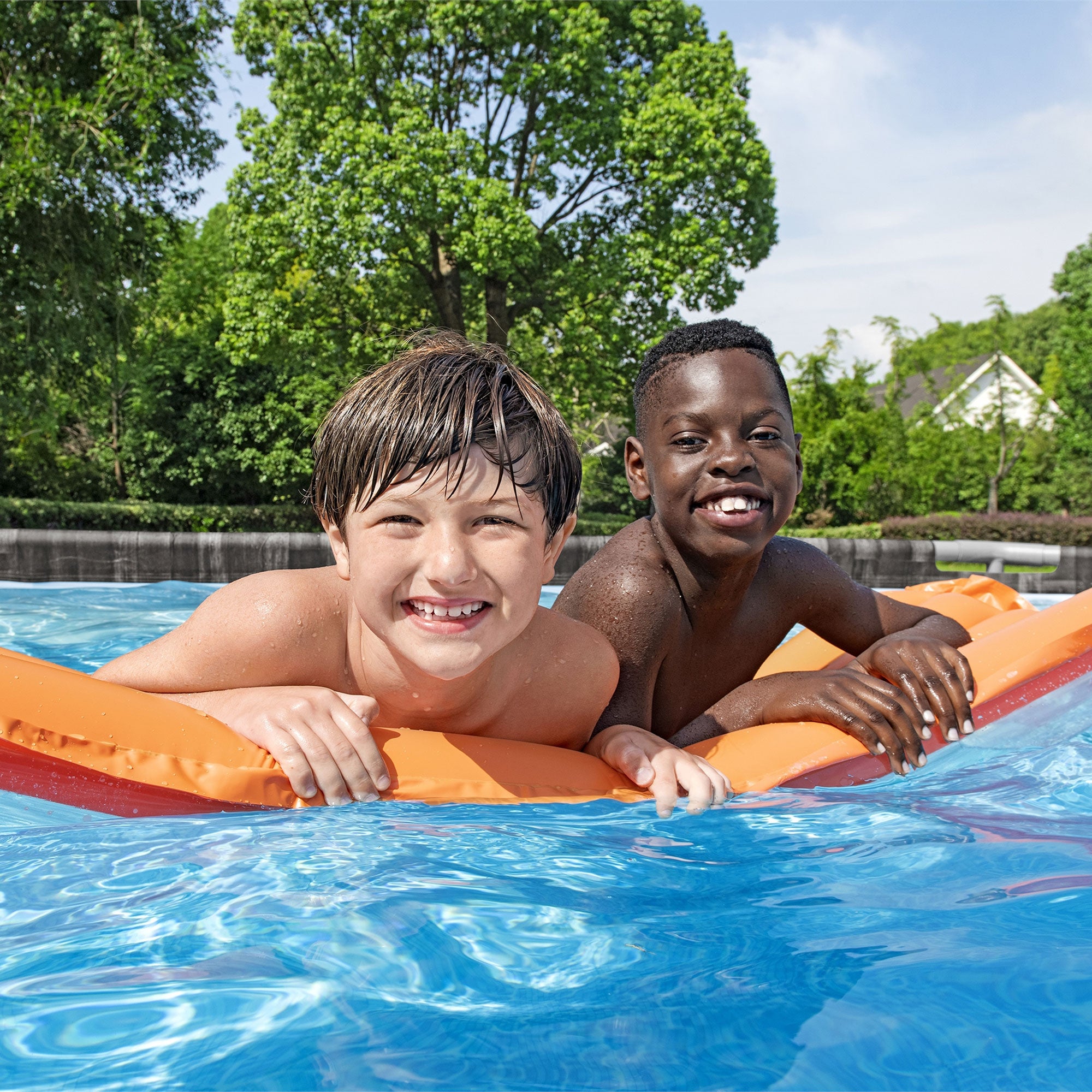 Bestway Power Steel 24’ x 12’ x 52” Oval Outdoor Swimming Pool Set (Open Box) - VMInnovations