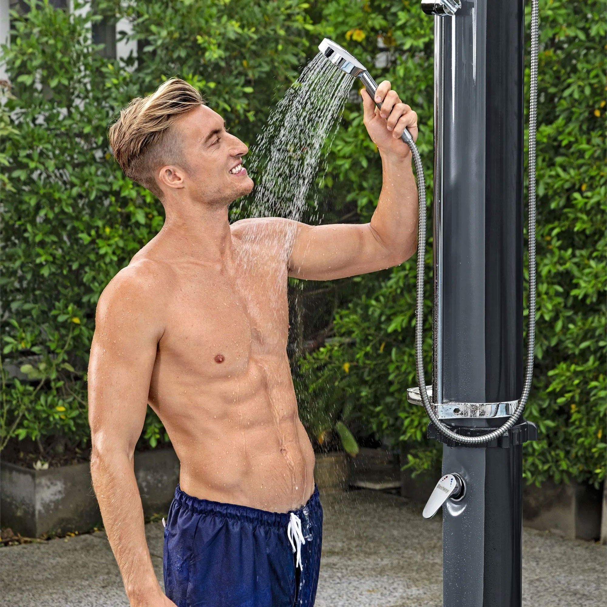 Bestway SolarFlow 9.2 Gallon Solar Heat Outdoor Shower with Adjustable Settings - VMInnovations