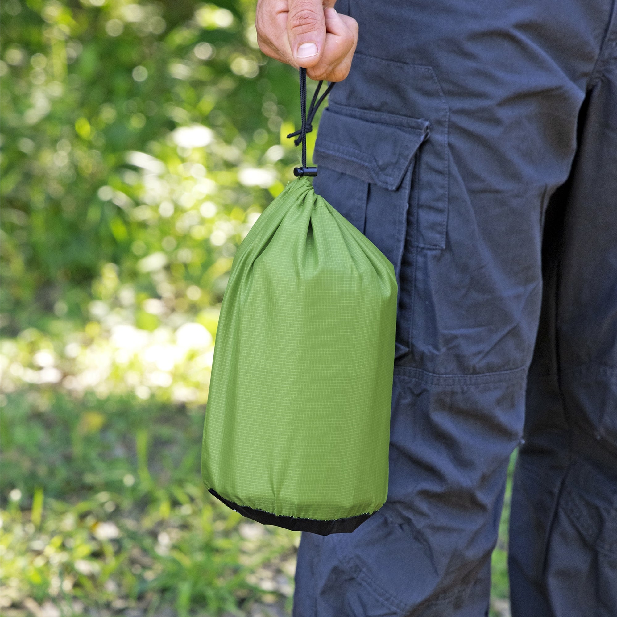Bestway WanderLite Regular Rectangular Sleeping Air Pad with Storage Bag, Green - VMInnovations