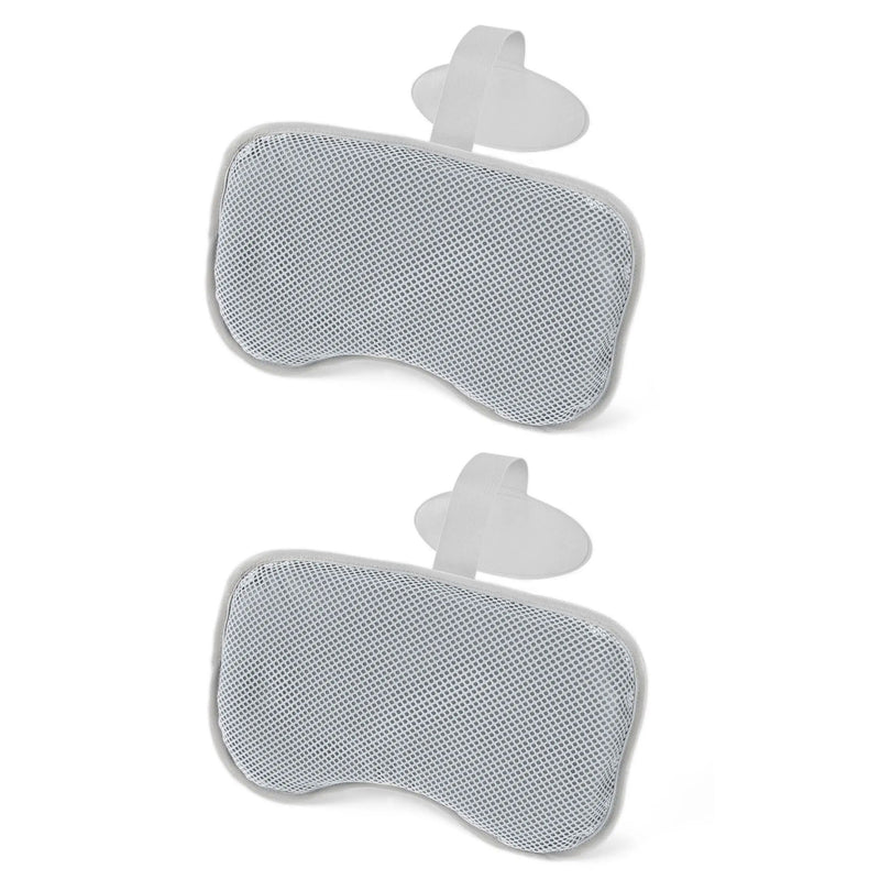 Bestway SaluSpa Padded Headrest Pillows with Adjustable Strap, Gray, (2 Pack)