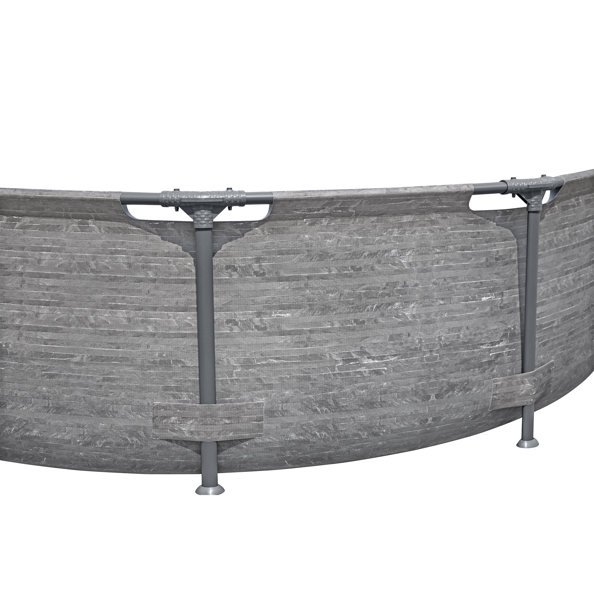 Bestway Steel Pro MAX 10' x 30" Above Ground Outdoor Swimming Pool Set, Gray