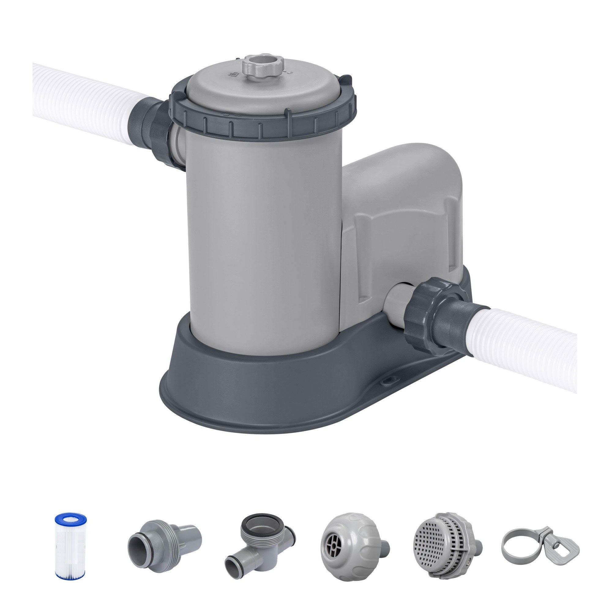 Bestway Flowclear 1,500 GPH 120V Above Ground Pool Water Filter Pump, 2 Pack