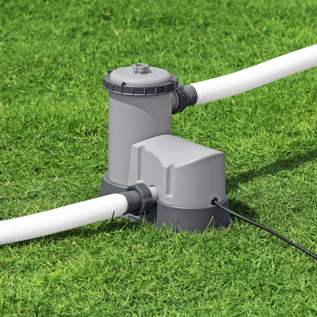Bestway Flowclear 1,500 GPH 120V Above Ground Swimming Pool Water Filter Pump - VMInnovations