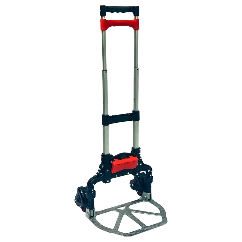 Magna Cart 6 Wheel Folding Hand Truck with Tote Attachment and Storage Crate