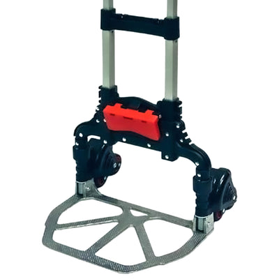 Magna Cart 6 Wheel Folding Hand Truck with Tote Attachment and Storage Crate