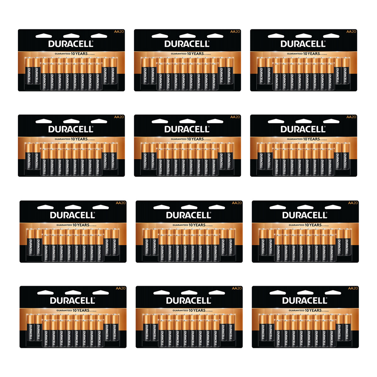 DURACELL Duralock AA 1.5 Volt Alkaline Batteries for Exclusive Power (240 Pack)
