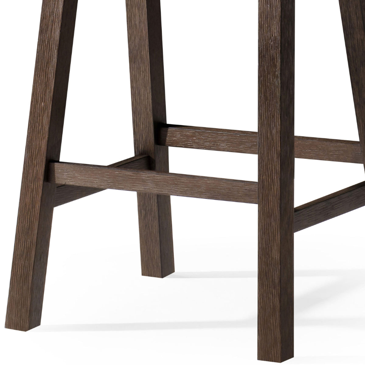 Maven Lane Vincent Wooden Rustic Aesthetic Counter Stool, Set of 2 (Open Box)