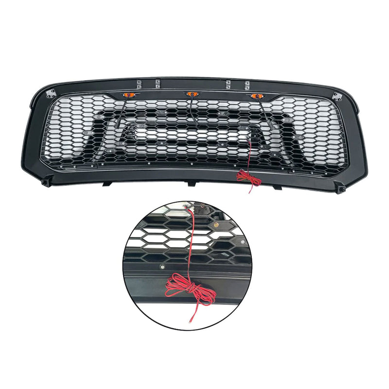 AMERICAN MODIFIED Armor Grille with Off Road Lights for 2013-2018 Dodge Ram 1500