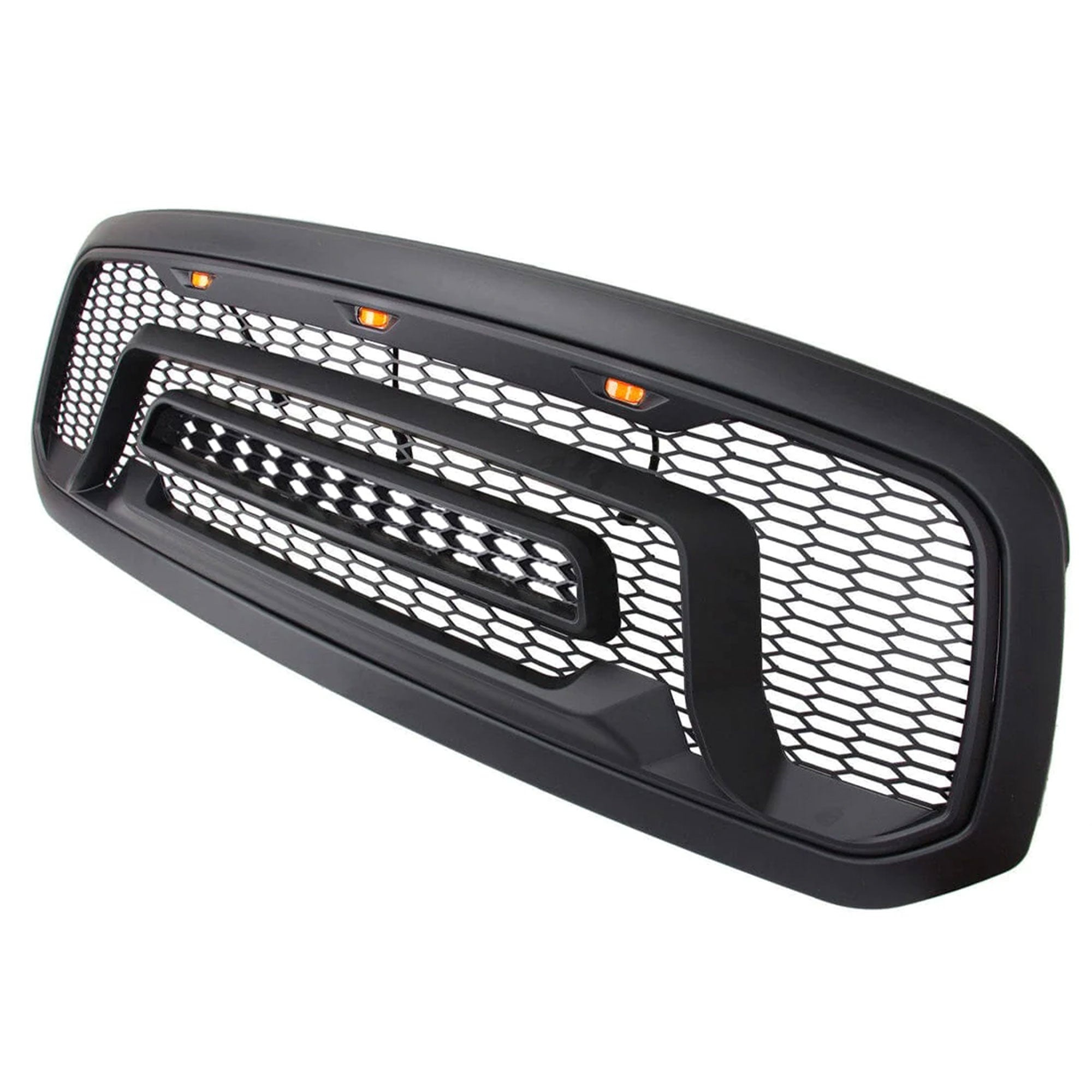 AMERICAN MODIFIED Rebel Grille with Amber Lights for 2013-2018 Dodge Ram 1500 - VMInnovations