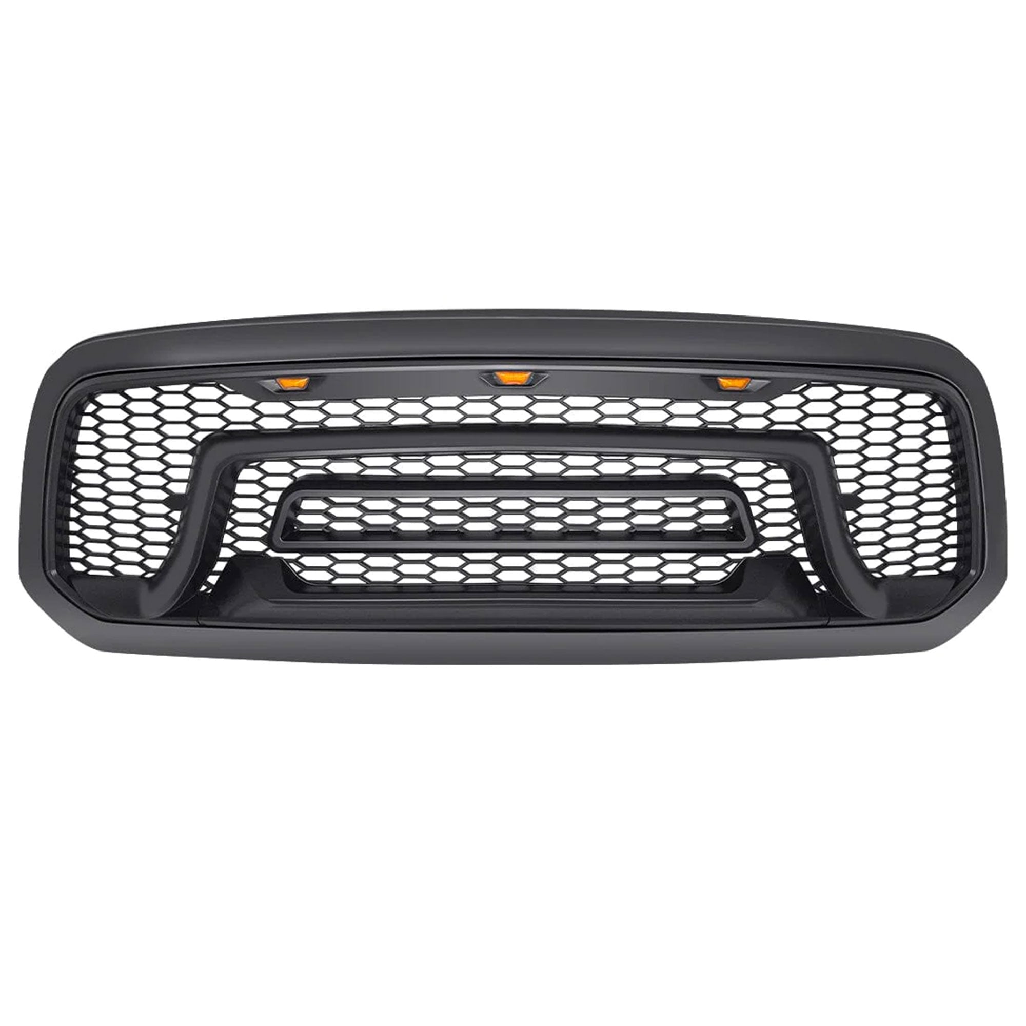 AMERICAN MODIFIED Rebel Grille with Amber Lights for 2013-2018 Dodge Ram 1500 - VMInnovations
