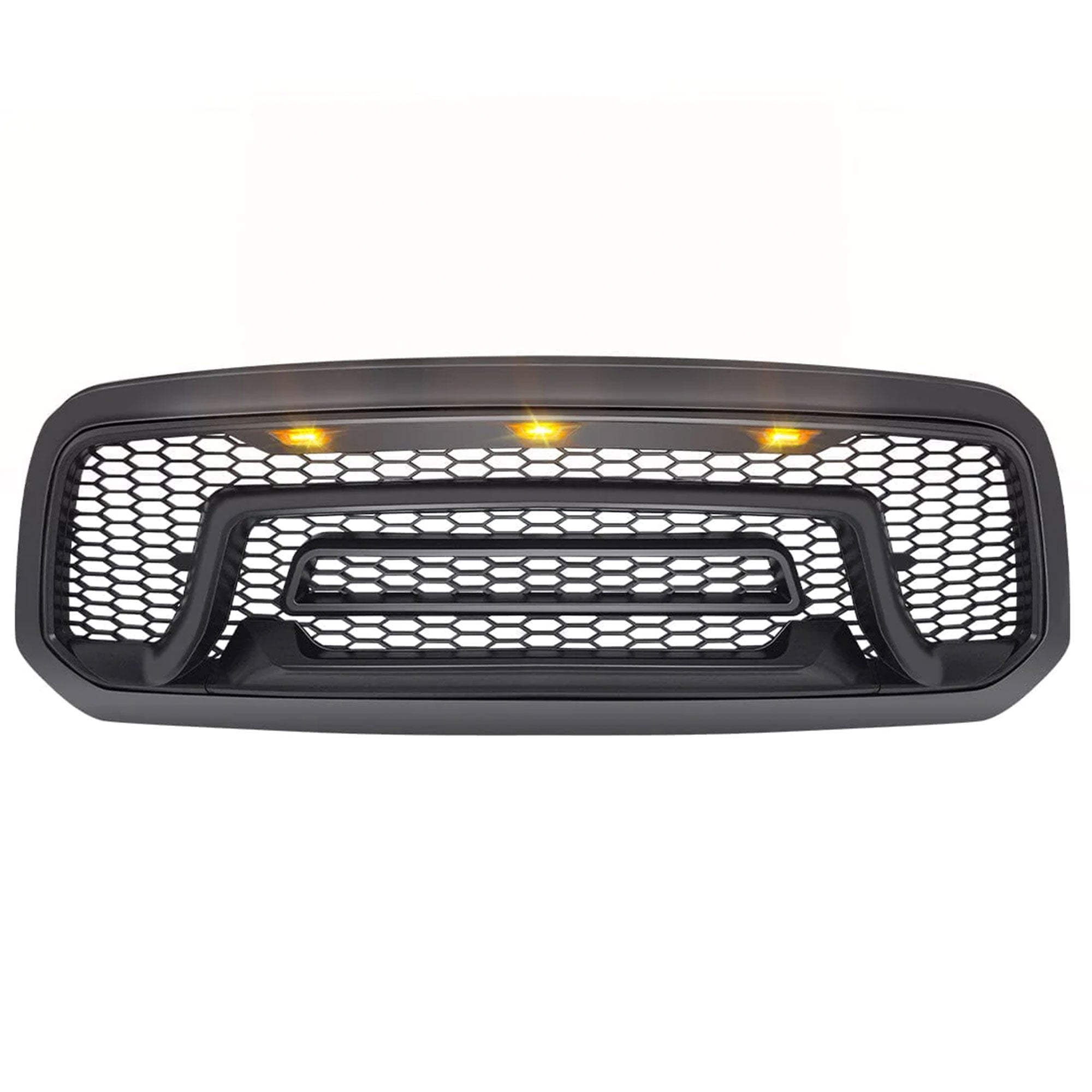 AMERICAN MODIFIED Rebel Grille with Amber Lights for 2013-2018 Dodge Ram 1500 - VMInnovations