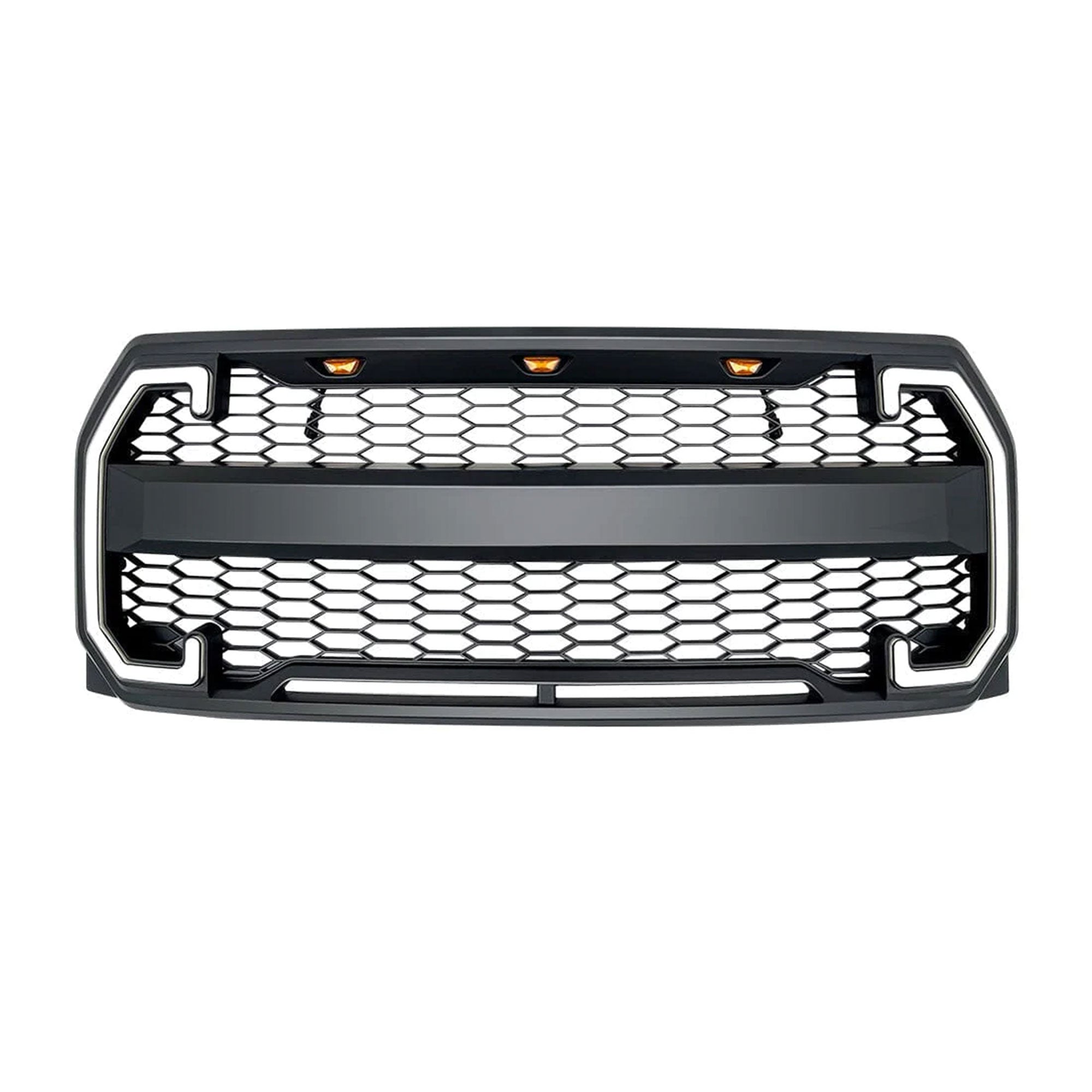 AMERICAN MODIFIED Raptor Style Mesh Grille w/Turn Lights for 2015-2017 Ford F150 - VMInnovations