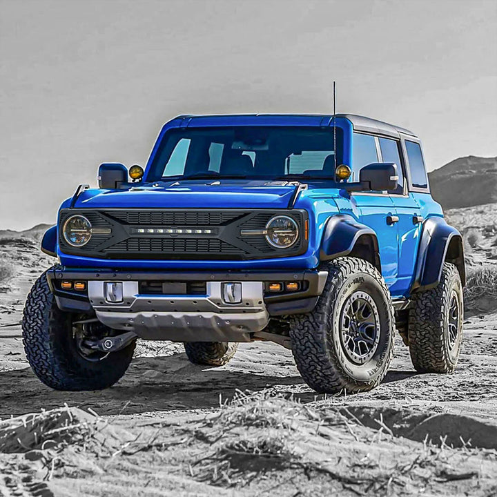 AMERICAN MODIFIED Front Grille w/ Lights for 21-24 Ford Bronco w/o Front Camera - VMInnovations
