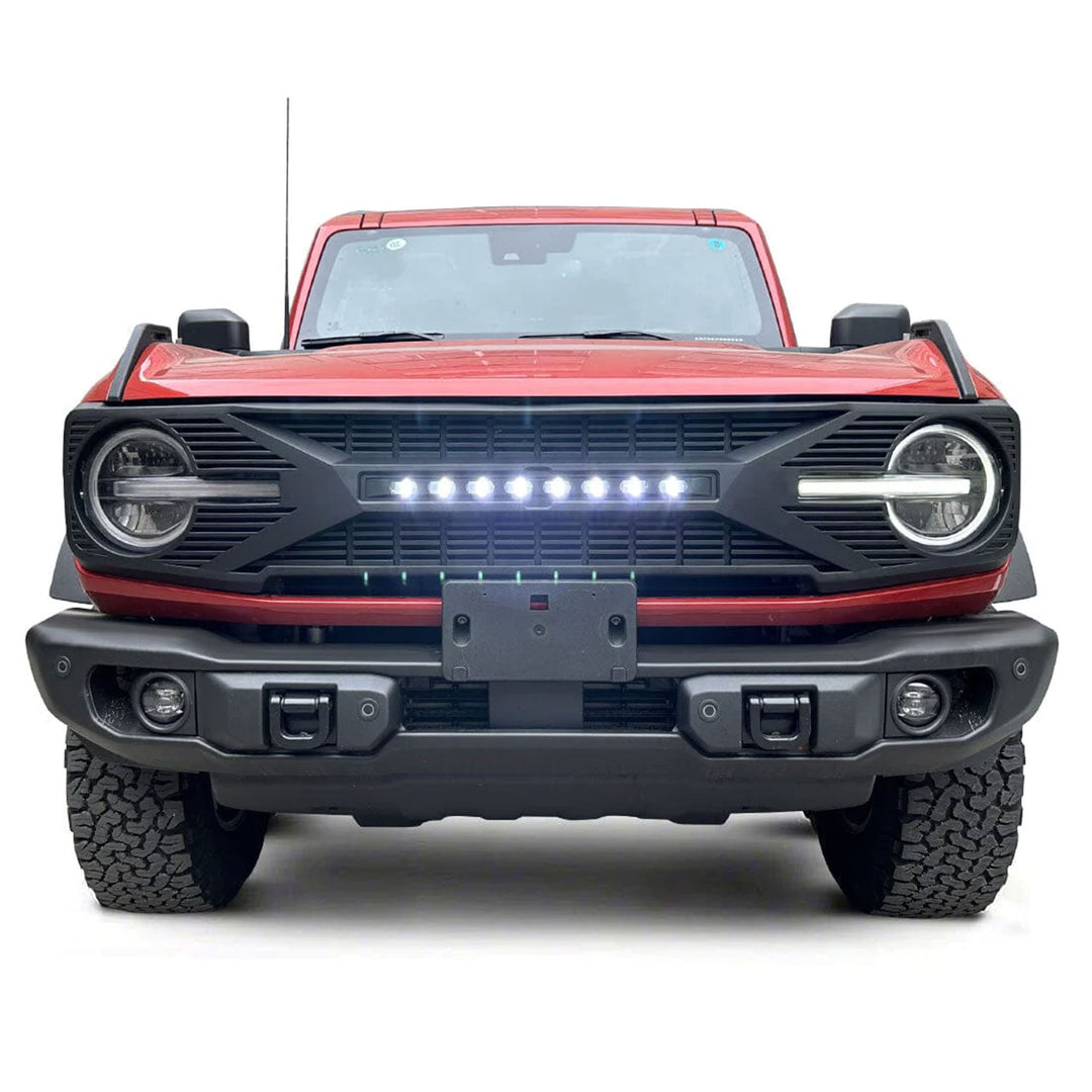 AMERICAN MODIFIED Front Grille w/ Lights for 21-24 Ford Bronco w/o Front Camera - VMInnovations