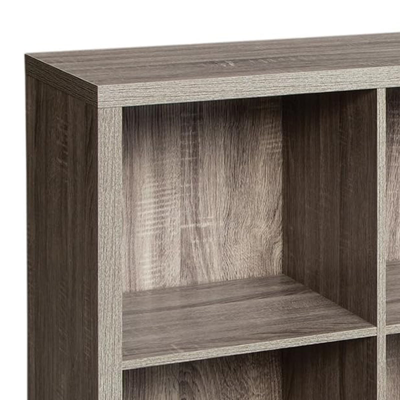 ClosetMaid 4 Storage Shelf Bookshelf Home Organizer w/Back Panel, Gray(Open Box)
