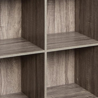 ClosetMaid 4 Storage Shelf Bookshelf Home Organizer w/Back Panel, Gray(Open Box)