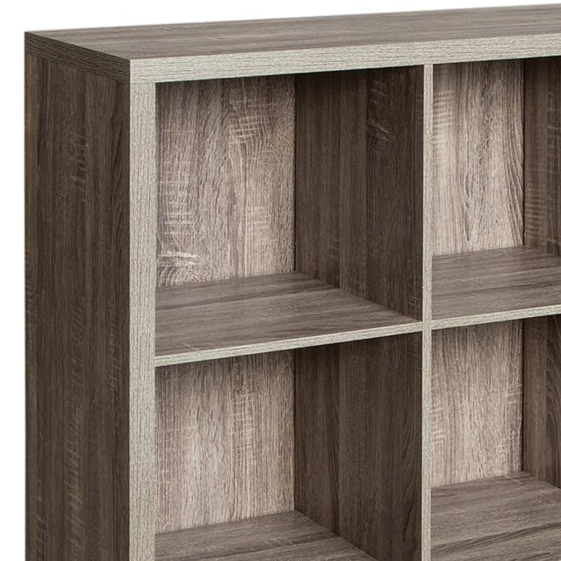 ClosetMaid 9 Cube Storage Shelf Bookshelf Home Organizer w/Back Panel,Gray(Used)
