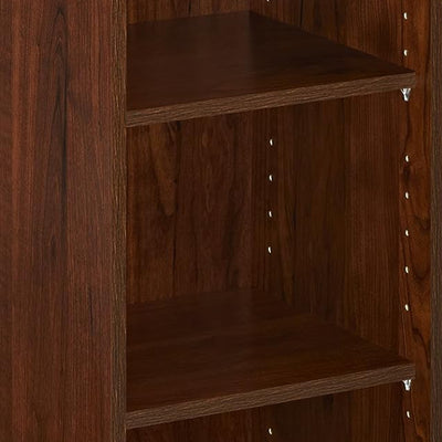 ClosetMaid 3 Tier Wooden Organizer w/2 Adjustable Shelves, Dark Cherry(Open Box)