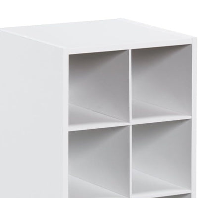 ClosetMaid 10 Cube Stackable Wooden Home or Office Storage Unit, White (Used)