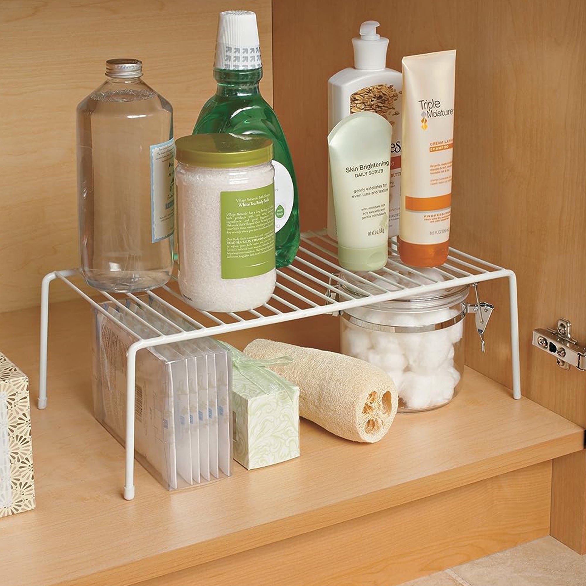 ClosetMaid 16.25'' x 8.38'' x 5.68'' Large Wire Shelf Rack Organizer Unit, White - VMInnovations