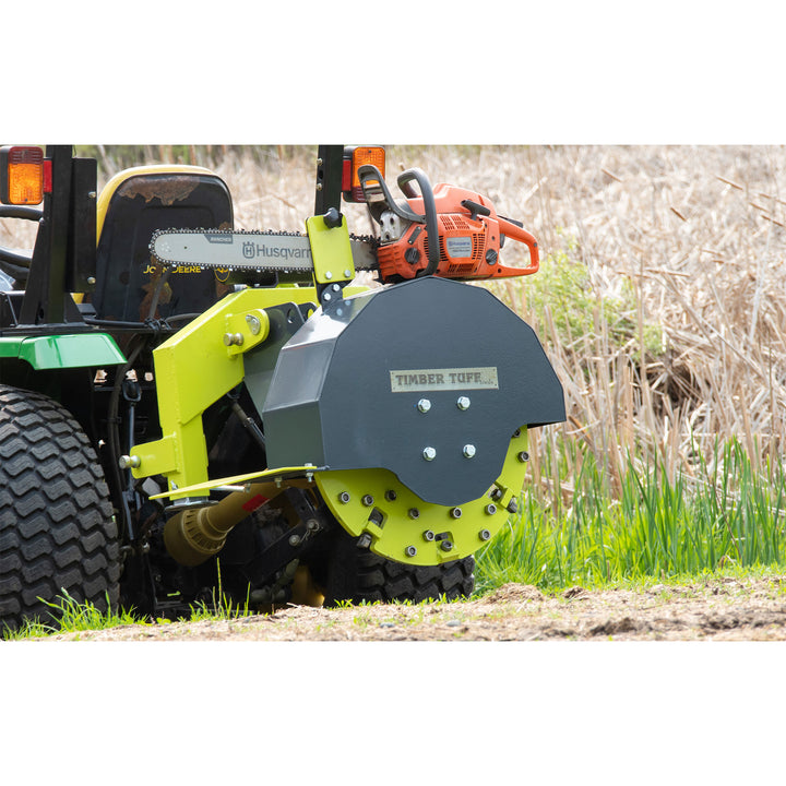 Timber Tuff Heavy Duty 3 Point Stump Remover with 34 Carbide Teeth & Slip Clutch - VMInnovations