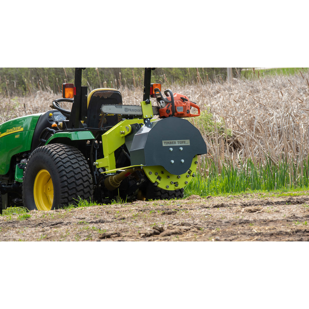 Timber Tuff Heavy Duty 3 Point Stump Remover with 34 Carbide Teeth & Slip Clutch - VMInnovations