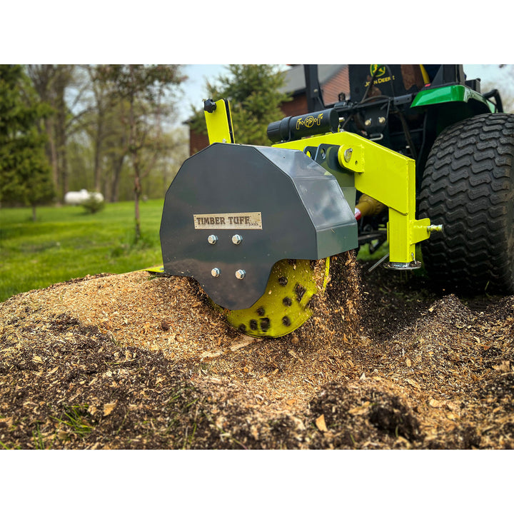 Timber Tuff Heavy Duty 3 Point Stump Remover with 34 Carbide Teeth & Slip Clutch - VMInnovations